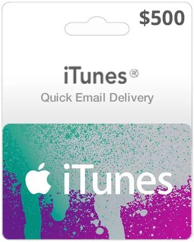 Apple iTunes $500 Gift Card USA Digital Voucher Code (Instant Delivery on E-Mail)